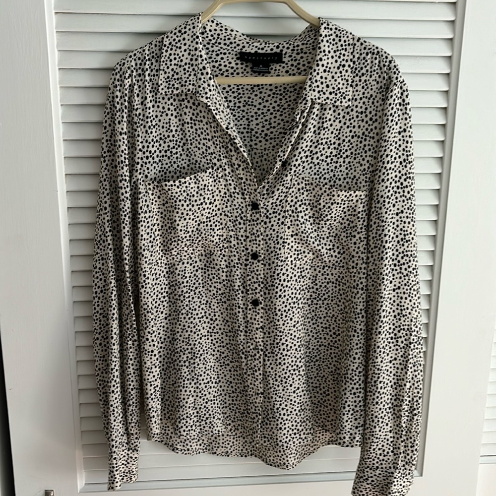 Sanctuary Polka Dot Button Down